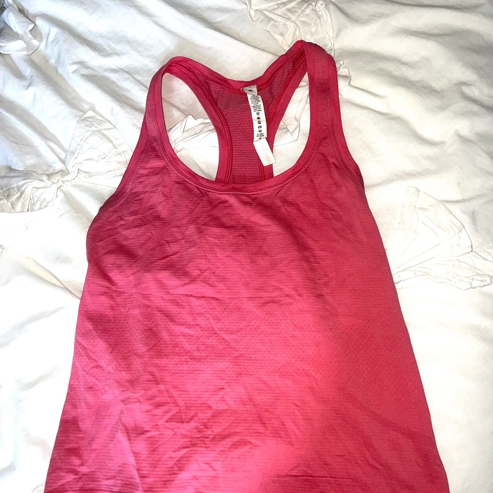 Pink Coral Lululemon Swiftly Tech Tank Top *Race Length